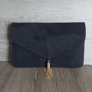 ASOS DESIGN tassel clutch bag